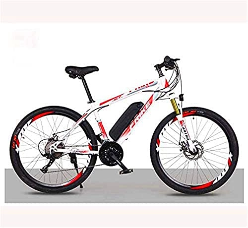Electric Mountain Bike : Electric Mountain Bike for Adults, 26 Inch Electric Bike Bicycle with Removable 36V 8AH / 10 AH Lithium-Ion Battery, 21 / 27 Speed Shifter (Color : C, Size : 27 speed 36V10Ah)