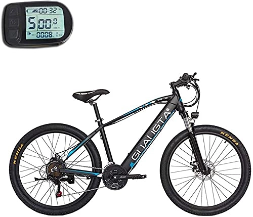 Electric Mountain Bike : Electric Snow Bike, Adult 27.5 Inch Electric Mountain Bike, 48V Lithium Battery, Aviation High-Strength Aluminum Alloy Offroad Electric Bicycle, 21 Speed Lithium Battery Beach Cruiser for Adults