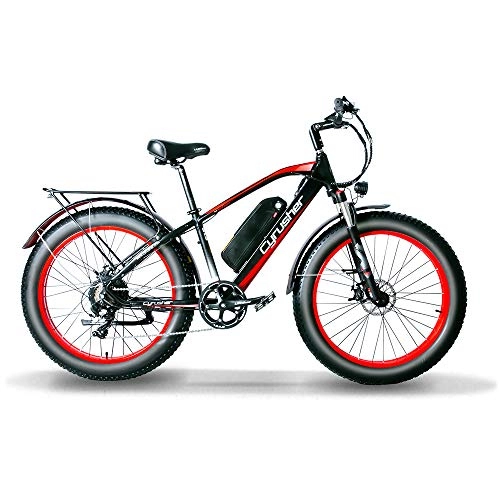 Electric Mountain Bike : Extrbici 26 Inch Wheel All Terrain Fat Electric Bicycle Aluminum Bike 48V 13AH Lithium Battery Snow Bike 7 Speed disc brake XF650