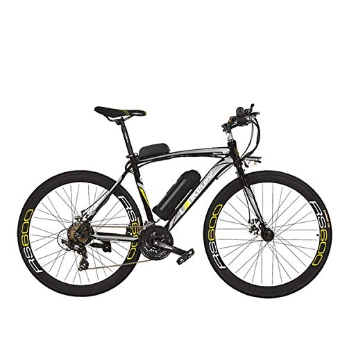 Electric Mountain Bike : Extrbici RS600 Mans Electric Road Bike Bicycle 700Cx50CM High Strengthaluminum alloy Frame 240W Hub Motor 36V 20 HA Lithium Battery 21 Speed Shimano Shift Gears Double Mechanical Disc Brake