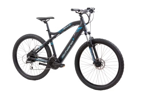 Electric Mountain Bike : F.lli Schiano Braver 27.5 inch electric bike, mountain bike for adults, road bicycle men women ladies, bikes for adult, e-bike with accessories, 36v battery, suspension, 250W motor, charger