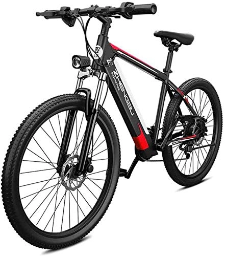 Electric Mountain Bike : Fangfang Electric Bikes, 26" Electric Mountain Bikes for Adult, All Terrain Ebikes E-MTB Magnesium Alloy 400W 48V Removable Lithium-Ion Battery 27 Speeds Bicycle for Men Women, E-Bike (Color : B)