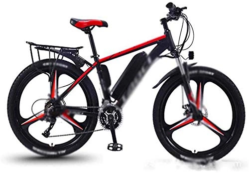 Electric Mountain Bike : Fangfang Electric Bikes, 26 in Electric Bikes 350W Power Shift Mountain Bike, Shock Absorber Headlights LED Display Outdoor Cycling Travel Work Out, E-Bike (Color : Red)