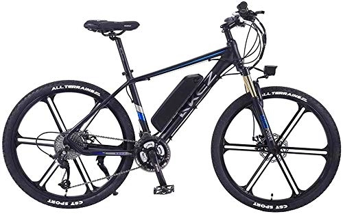 Electric Mountain Bike : Fangfang Electric Bikes, 26 Inch Electric Bike Electric Mountain Bike 350W Ebike Electric Bicycle, 30Km / H Adults Ebike with Removable Battery, Suitable for All Terrain, E-Bike (Color : Black)