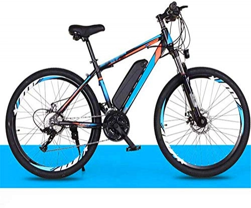 Electric Mountain Bike : Fangfang Electric Bikes, 26 inch Electric Bikes Mountain Bicycle, Removable design Li battery Variable speed Bike Adult, E-Bike (Color : Blue)
