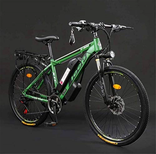 Electric Mountain Bike : Fangfang Electric Bikes, Adult 26 Inch Electric Mountain Bike, 36V Lithium Battery High-Carbon Steel 24 Speed Electric Bicycle, With LCD Display, E-Bike (Color : D, Size : 40KM)