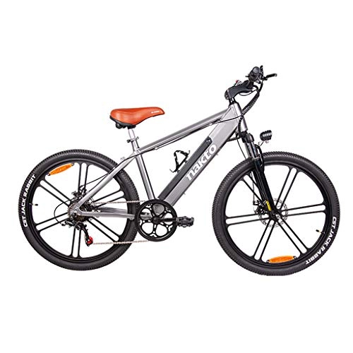 Electric Mountain Bike : FYJK Electric Mountain Bike, 350W Electric Bicycle with Removable 48V 10AH Lithium-Ion Battery for Adults, LCD-Display