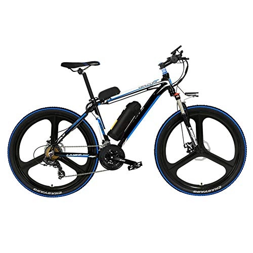 Electric Mountain Bike : GUI-Mask SDZXCElectric Mountain Bike 48V Lithium Battery Electric One Wheel Five-Speed Power Bicycle 26 Inch