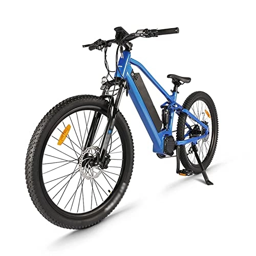 Electric Mountain Bike : HMEI Adults Electric Bike 750W 48V 26' Tire Electric Bicycle, Electric Mountain Bike with Removable 17. 5ah Battery, Professional 21 Speed Gears (Color : Blue)