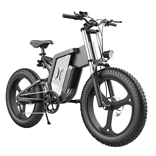 Electric Mountain Bike : HMEI EBike 500 W Electric Bike for Adults 20" Fat Tire Ebike 48V 20AH Removable Lithium Battery Adult Electric Bicycles 7 Speed 28 MPH Electric Mountain Bike (Size : 20ah)
