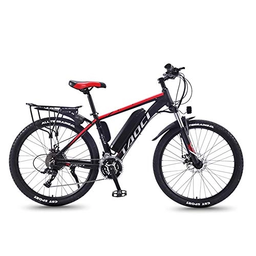 Electric Mountain Bike : JNWEIYU Electric Bicycle Adult Waterproof 26 inch 36V 350W 10AH Removable Lithium-Ion Battery Bicycle Magnesium Alloy Ebikes Bicycles All Terrain for Outdoor Cycling Travel Work Out (Color : Red)