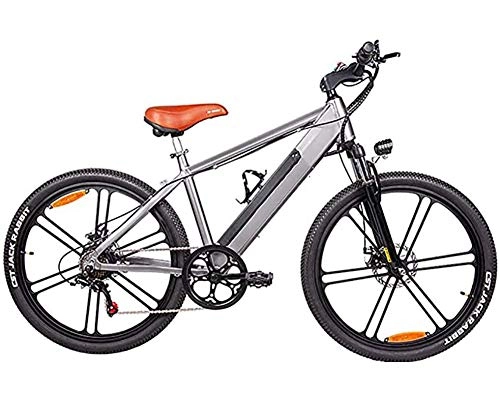 Electric Mountain Bike : JXH Adult 26-Inch Magnesium Alloy Electric Bike, with Removable 48V 10AH Lithium Battery, 350W Motorcycle Mountain Bike Hydraulic Disc Brakes