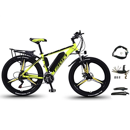 Electric Mountain Bike : KangHan 26-inch electric bicycle lithium battery power mountain bike off-road variable speed vehicle, 13AH / 90KM