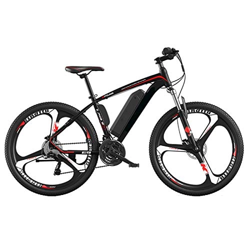 Electric Mountain Bike : KT Mall 26" Electric Bikes for Adults with 250W 36V Removable Lithium Battery Mountain E-Bike with Double Disc Brake 27-Speed Aluminum Alloy City Electric Bicycle for Beaches Snow Gravel Etc, 35KM