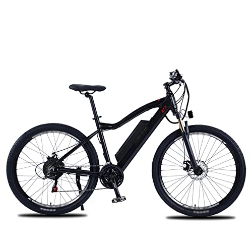 Electric Mountain Bike : LDGS ebike 500W Electric Bike 27.5'' Adults Electric Mountain Bike, 48V Ebike with Removable 10Ah Battery, Professional 21 / Speed Gears (Color : A)