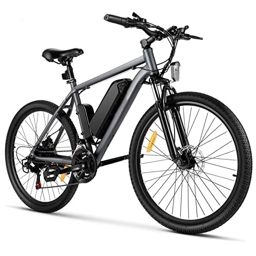 Electric Mountain Bike : LDGS ebike Electric Bike 15.5mph 26 inch Wheel Diameter 250W / 350W for Adults 21 Speeds Electric Mountain Bike Shifter E-Bike Front and Rear Disc Brake Bicycle (Size : Gray 26inch 350W)