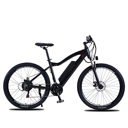 Electric Mountain Bike : Liu 500W Electric Bike 27.5'' Adults Electric Mountain Bike, 48V Ebike with Removable 10Ah Battery, Professional 21 / Speed Gears (Color : C)