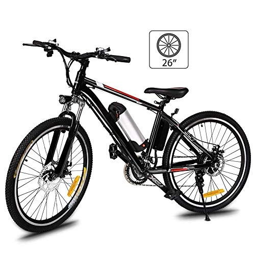 Electric Mountain Bike : LKLKLK 26'' Electric Mountain Bike with Removable Large Capacity Lithium-Ion Battery (36V 250W), for Adults Electric Bike 21 Speed Gear And Three Working Modes