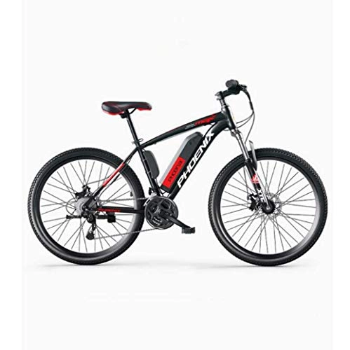 Electric Mountain Bike : LLLKKK Electric Bike, 26" Mountain Bike for Adult, All Terrain 27-speed Bicycles, 36V 50KM Pure Battery Mileage Detachable Lithium Ion Battery, Smart Mountain Ebike for Adult
