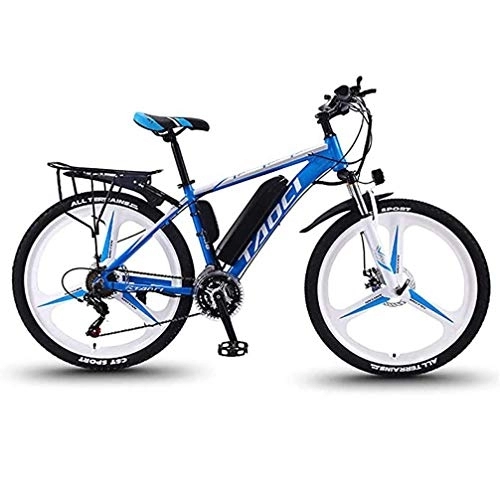 Electric Mountain Bike : LRXG 26 Inch Electric Mountain Bike For Adult, Hybrid Bikes 350W Electric Bicycle 36V 8 / 10Ah / 13Ah Removable Lithium Battery, 21 Speed Gear And Three Working Modes Hardtail Bikes(Color:C, Size:13Ah 90Km)