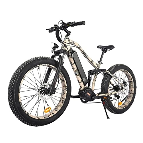 Electric Mountain Bike : LWL 1000W Electric Bike for Adults 26 * 4.0 Inch Fat Tire Full Suspension Mtb E-Bike 48V 14.5Ah Battery Electric Bike