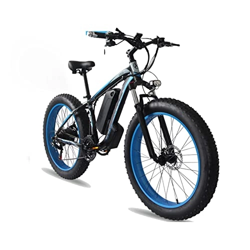 Electric Mountain Bike : LWL Electric Bikes for Adults Electric Bikes for Adults Men 1000W 26 Inch Fat Tire Electric Bike 48V 18Ah Removable Lithium Battery Electric Bicycle Beach Ebike (Color : B, Size : One 18AH battery)
