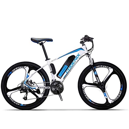 Electric Mountain Bike : MIAOYO Electric Mountain Bike for Adult, 27 Speed 26 Inch Wheels, 36V Lithium Battery, High-Strength Steel Frame Offroad Electric Bicycle, b1
