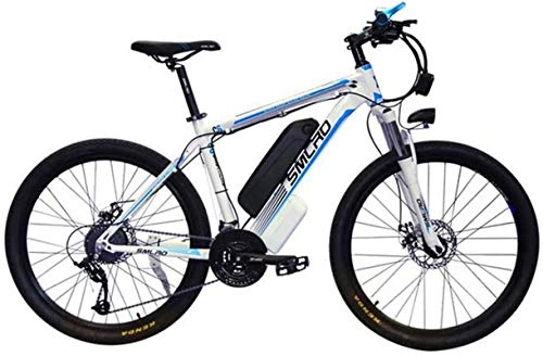 Electric Mountain Bike : min min Bike, Electric Mountain Bike 26'' E-Bike for Adults 350W 48V 10AH Removable Lithium-Ion Battery 21-Level Shift Assisted and Three Working Modes