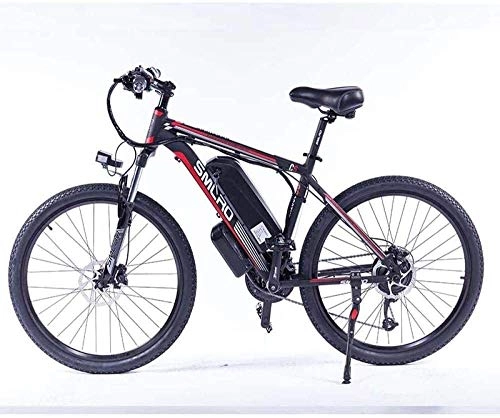 Electric Mountain Bike : PARTAS 2020 Upgraded Electric Mountain Bike 1000W / 500W 26 Electric Bicycle With Removable 48V 13Ah Battery 21 Speed Shifter Ebike (Color : Black blue)
