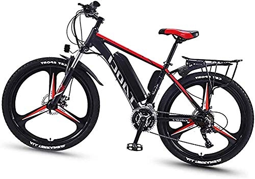 Electric Mountain Bike : PARTAS Adult Electric Mountainbicycle, With 8AH Removable Lithium Battery 350W 36V 26'' Electric Bike 21-Speed Mountain Bike, Suitable For Outdoor Sports (Color : Black, Size : 13AH)