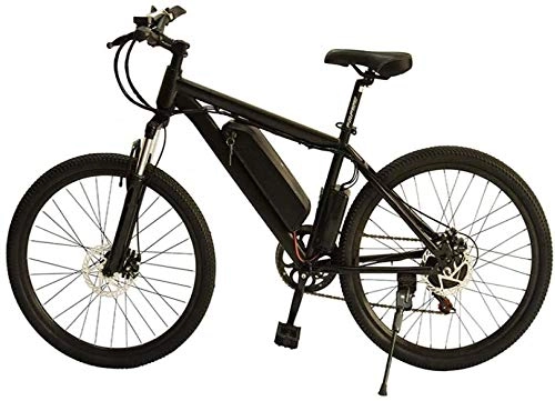 Electric Mountain Bike : PARTAS Sightseeing / Commuting Tool - Electric Mountain Bike, 250W Electric Bike, Equipped With Detachable Lithium Ion Battery, Lockable Front Fork (Color : Black, Size : 36V7.8AH-)