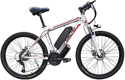 Electric Mountain Bike : PARTAS Travel Convenience A Healthy Trip 26'' Electric Mountain Bike Removable Large Capacity Lithium-Ion Battery (48V 350W), Electric Bike 21 Speed Gear Three Working Modes