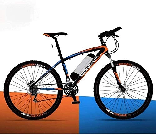 Electric Mountain Bike : PARTAS Travel Convenience A Healthy Trip Adult Electric Bicycle, 26 Inch 36V Removable Lithiumbattery Mountain Ebike, City Bicycle 30Km / H Safe Speed Double Disc Brake (Color : Orange)