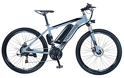 Electric Mountain Bike : POWER RIDE Eagle Electric Mountain Bike - 250W Power Motor 17"Aluminum Frame, 26" Wheel, Speed 25KMH, Samsung Cell Removable 10.4AH & Lockable Battery - 21 Speed Shimano TXZ500 Gear Shifters, UK Stock