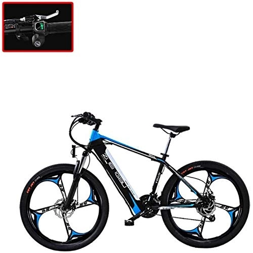 Electric Mountain Bike : RDJM Ebikes, Adult 26 Inch Electric Mountain Bike, 250W 48V Lithium Battery 27 Speed Electric Bicycle, With LCD Display Instrument (Color : B)