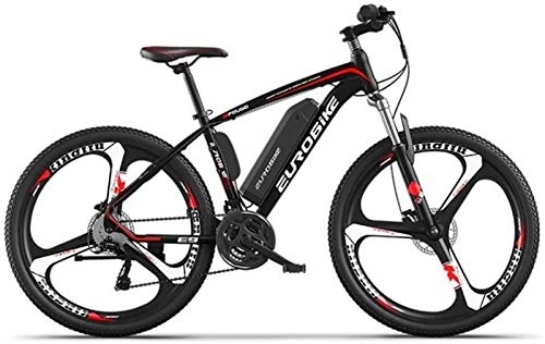 Electric Mountain Bike : RDJM Ebikes, Adult 26 Inch Electric Mountain Bike, 36V Lithium Battery, 27 Speed Aerospace Aluminum Alloy Offroad Electric Bicycle (Color : B, Size : 40KM)