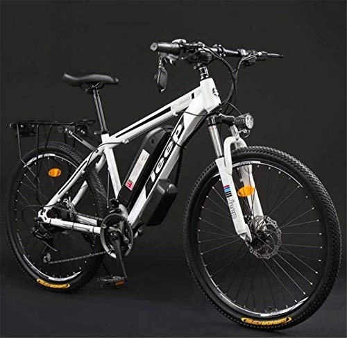 Electric Mountain Bike : RDJM Ebikes, Adult 26 Inch Electric Mountain Bike, 36V Lithium Battery High-Carbon Steel 27 Speed Electric Bicycle, With LCD Display (Color : B, Size : 60KM)