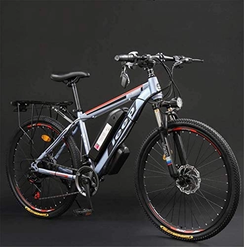 Electric Mountain Bike : RDJM Ebikes, Adult 26 Inch Electric Mountain Bike, 36V Lithium Battery High-Carbon Steel 27 Speed Electric Bicycle, With LCD Display (Color : C, Size : 100KM)