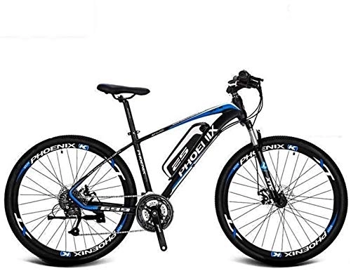 Electric Mountain Bike : RDJM Ebikes, Adult 27.5 Inch Electric Mountain Bike, 36V Lithium Battery Aluminum Alloy Electric Bicycle, LCD Display-Rear frame-Phone holder-Chain oil (Color : B, Size : 100KM)