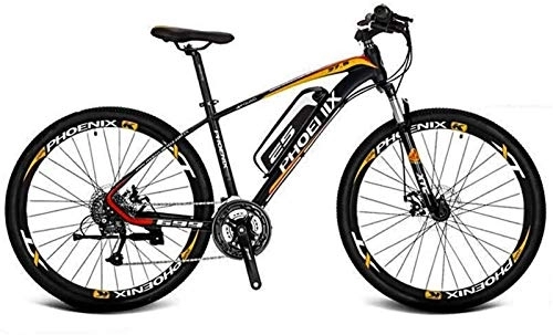 Electric Mountain Bike : RDJM Ebikes, Adult 27.5 Inch Electric Mountain Bike, 36V Lithium Battery Aluminum Alloy Electric Bicycle, LCD Display-Rear frame-Phone holder-Chain oil (Color : D, Size : 40KM)