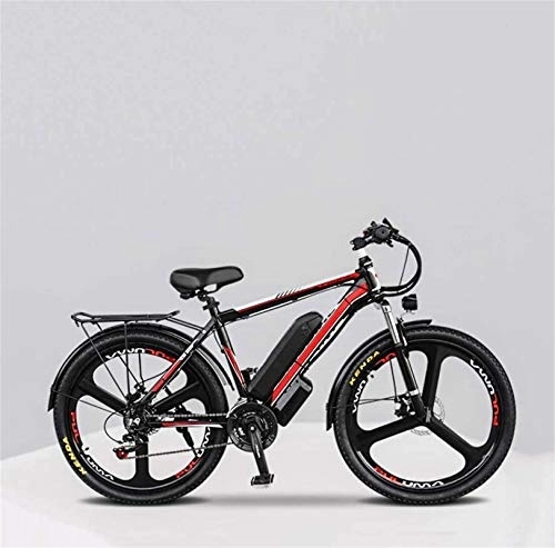 Electric Mountain Bike : RDJM Ebikes, Adult Electric Mountain Bike, 48V Lithium Battery Aluminum Alloy Electric Bicycle, LCD Display Oil Brake 26 Inch Magnesium Alloy Wheels (Size : 10AH)