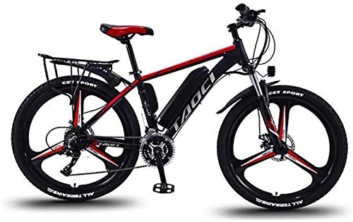 Electric Mountain Bike : RDJM Ebikes, Adult Electric Mountain Bikes, 36V Lithium Battery Aluminum Alloy, Multi-Function LCD Display 26 Inch Electric Bicycle, 30 Speed (Color : A, Size : 8AH)