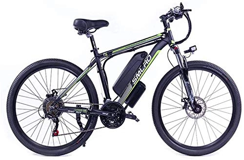 Electric Mountain Bike : RDJM Electric Bike 26 inch Electric Bikes Bicycl, Mountain Bike Boost Bicycle 48V / 1000W Bikes Outdoor Cycling (Color : Black)