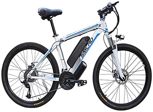 Electric Mountain Bike : RDJM Electric Bike 26 inch Electric Bikes Bicycl, Mountain Bike Boost Bicycle 48V / 1000W Bikes Outdoor Cycling (Color : Blue)