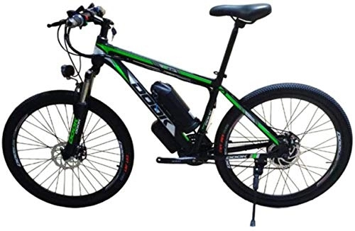 Electric Mountain Bike : RDJM Electric Bike, 26 Inch Mountain Electric Bicycle 36V250W8AH Aluminum Alloy Variable Speed Dual Disc Brake 5-Speed Off-Road Battery Assisted Bicycle Load 150Kg, Green