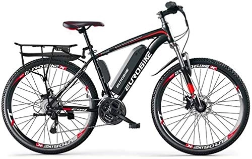 Electric Mountain Bike : RDJM Electric Bike, Adult 26 Inch Electric Mountain Bike, 36V Lithium Battery, 27 Speed High-Carbon Steel Offroad Electric Bicycle (Color : A, Size : 35KM)