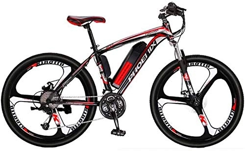 Electric Mountain Bike : RDJM Electric Bike, Adult 26 Inch Electric Mountain Bike, 36V Lithium Battery / 27 speed High-Strength High-Carbon Steel Frame Offroad Electric Bicycle (Color : A, Size : 13.6AH)
