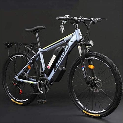 Electric Mountain Bike : RDJM Electric Bike, Adult 26 Inch Electric Mountain Bike, 36V Lithium Battery High-Carbon Steel 27 Speed Electric Bicycle, With LCD Display (Color : A, Size : 40KM)