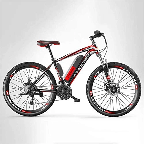 Electric Mountain Bike : RDJM Electric Bike, Adult Mens Mountain Electric Bike, 250W Electric Bikes, 27 speed Off-Road Electric Bicycle, 36V Lithium Battery, 26 Inch Wheels (Color : A, Size : 10AH)