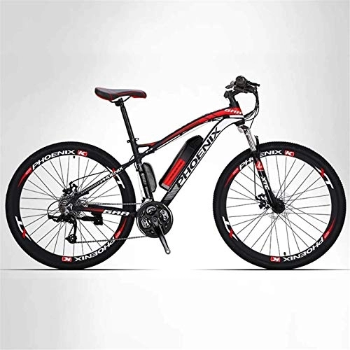 Electric Mountain Bike : RDJM Electric Bike, Bike, 26" Mountain Bike for Adult, All Terrain 27-speed Bicycles, 50KM Pure Battery Mileage Detachable Lithium Ion Battery, Smart Mountain Ebike for Adult